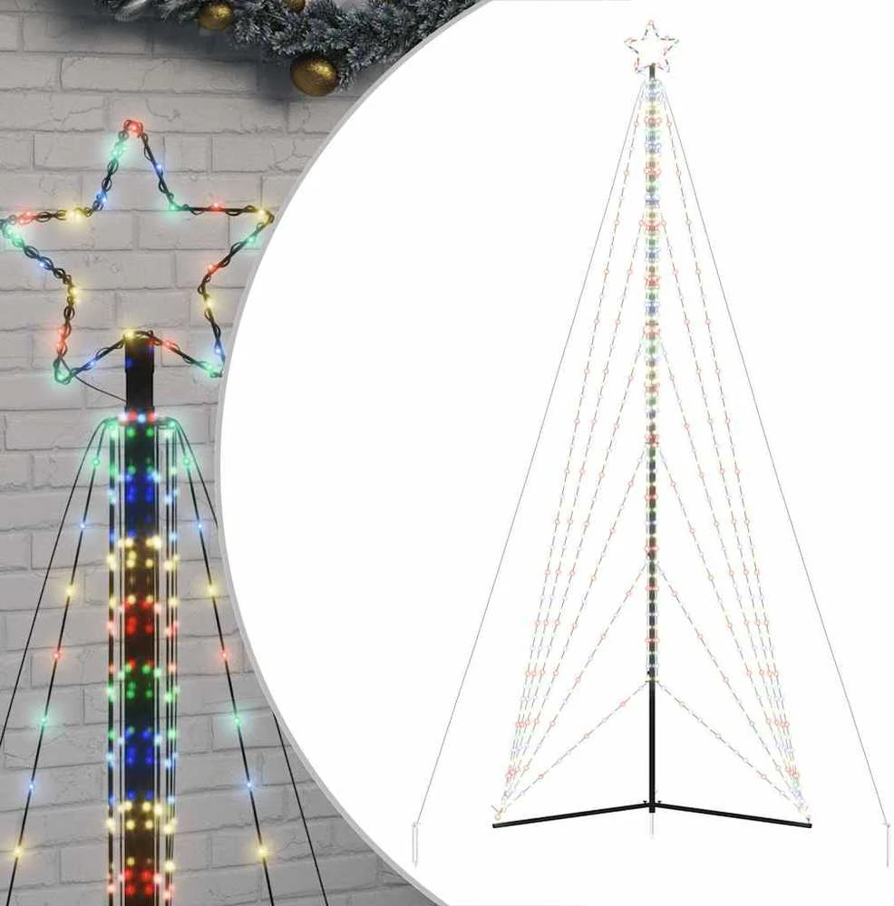LED Kalėdų eglutė 861 LED Spalvinga 478 cm