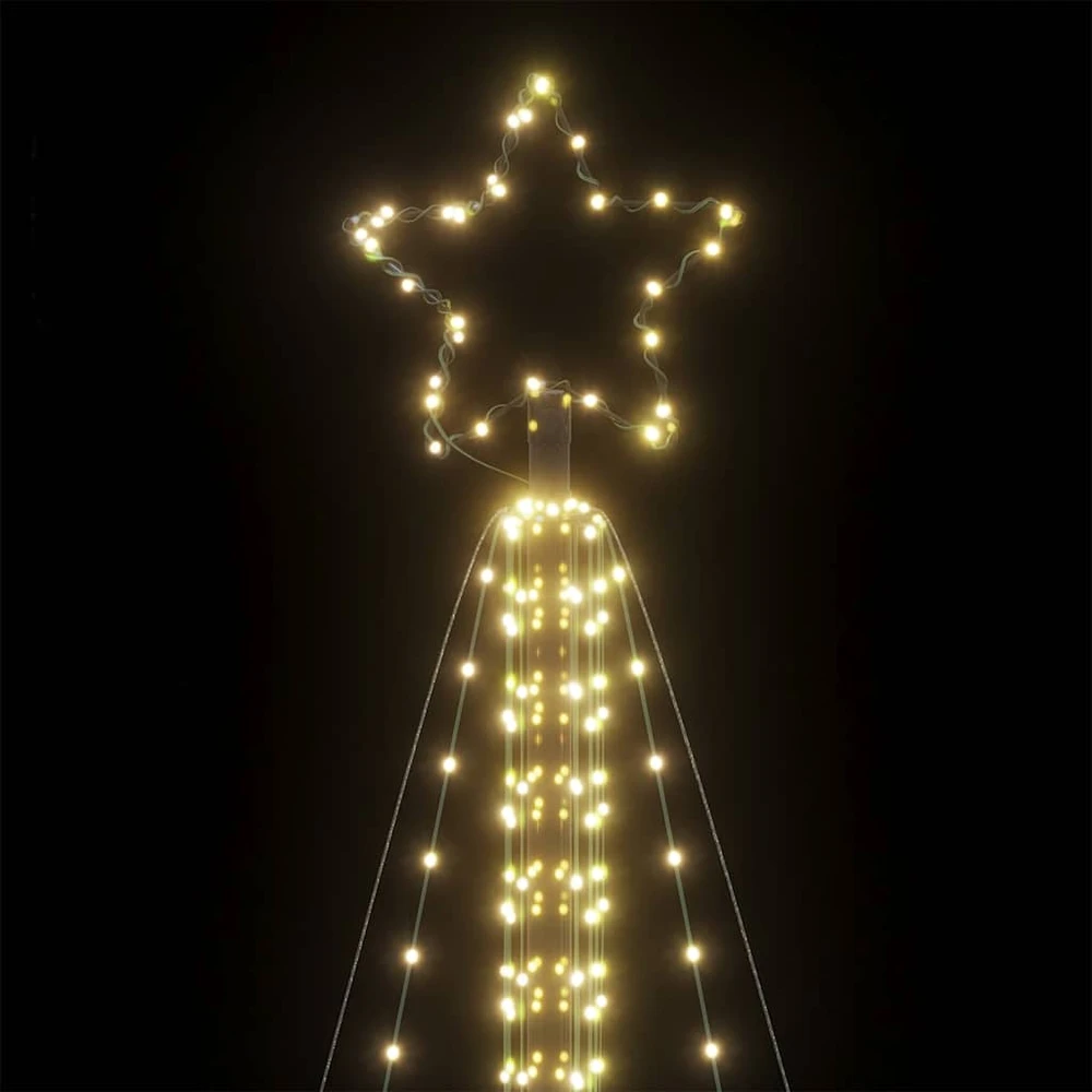 LED Kalėdų eglutė 861 LEDs Šilta Balta 478 cm