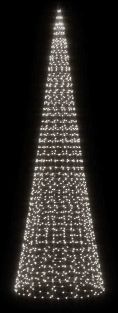 LED Kalėdų eglutė 1534 LED šaltai balta 500 cm