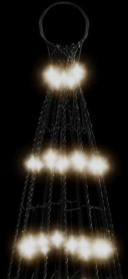 LED Kalėdų eglutė 1534 LED šaltai balta 500 cm