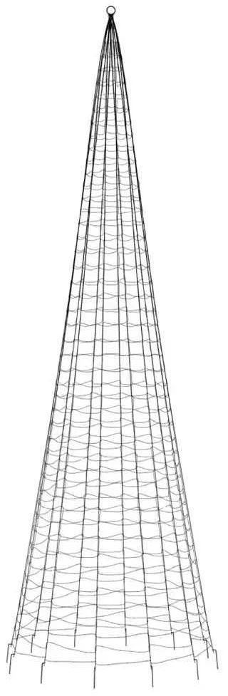 LED Kalėdų eglutė 1534 LED šaltai balta 500 cm
