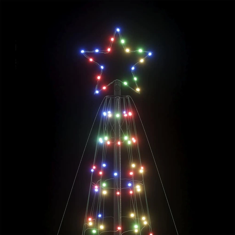 LED Kalėdų eglutė su smaigaliais 1534 LED Spalvingi 500 cm