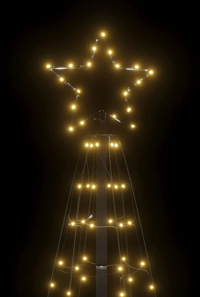 Šviečianti Kalėdų eglutė, 180cm, 220 šiltų LED, kūgio formos