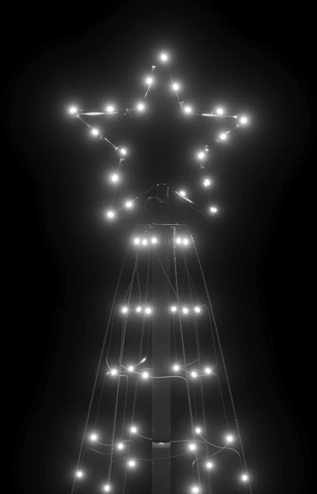 Šviečianti Kalėdų eglutė, 180cm, 220 šaltų LED, kūgio formos