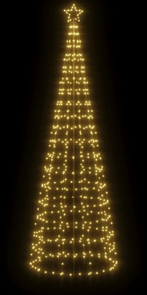 Šviečianti Kalėdų eglutė, 300cm, 570 šiltų LED, kūgio formos