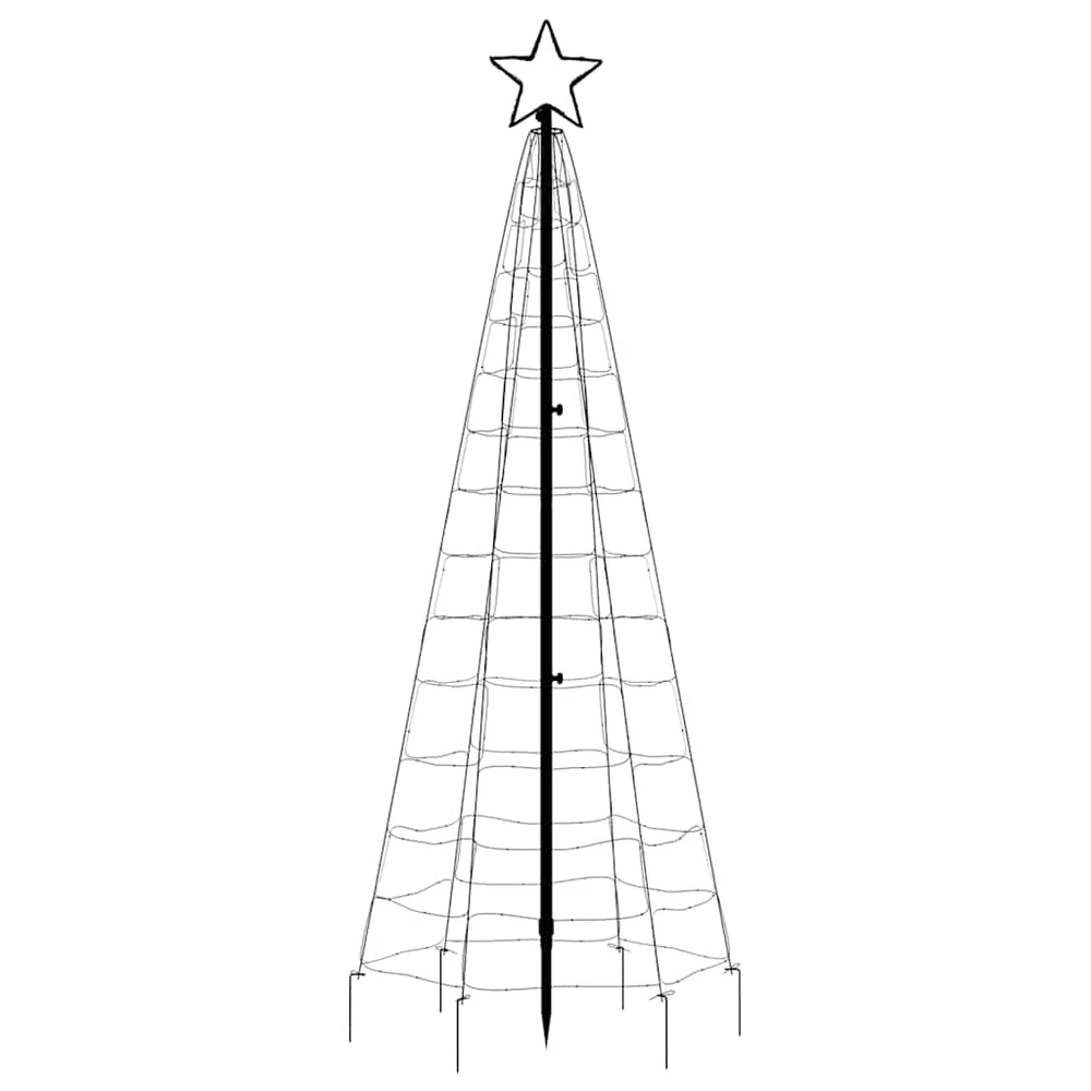 LED Kalėdų eglutė su smeigėmis 220 LED Šilta balta 180 cm (tik AU)