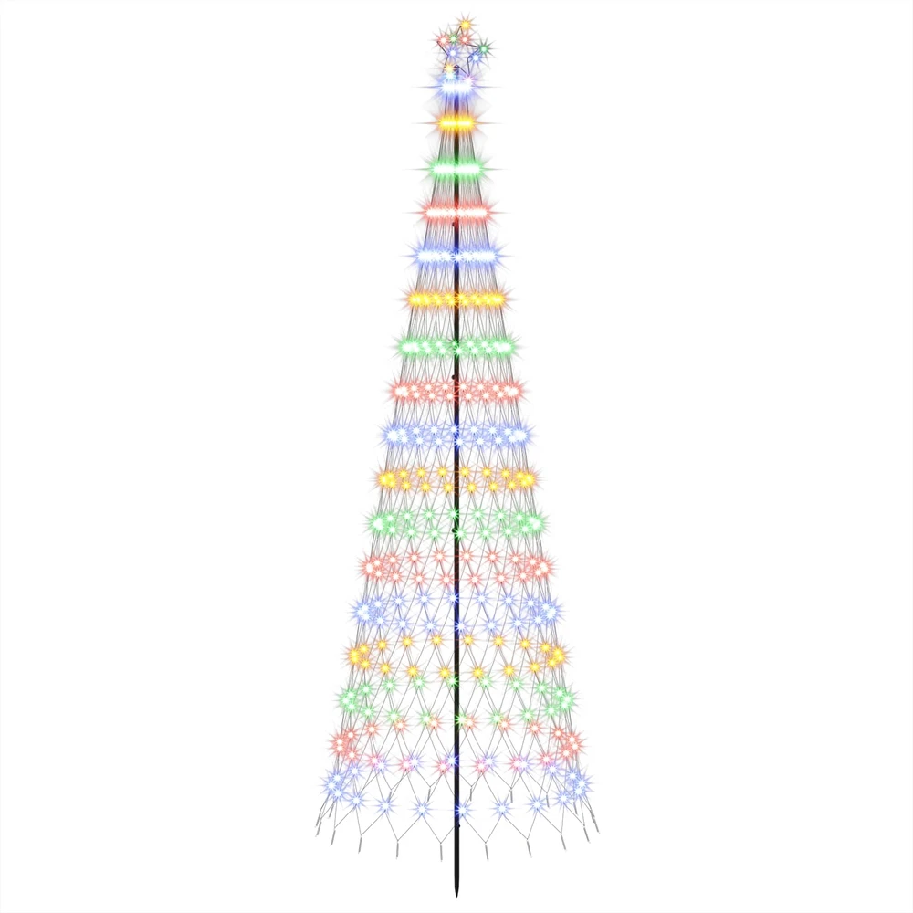 LED Kalėdų medis 300 cm 350 LED Įvairių spalvų Geležis Juoda