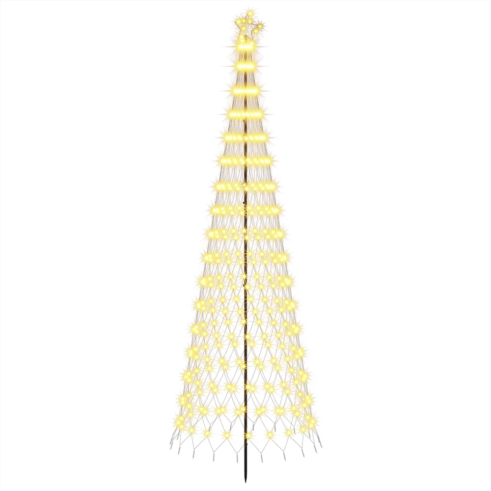 LED Kalėdų medis 300 cm 350 LED Šilta balta Geležis Juoda