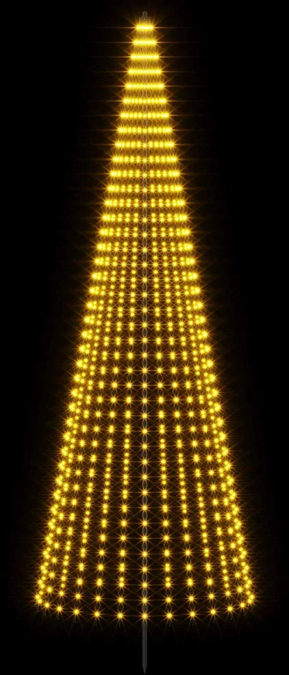 LED Kalėdų medis 385 cm 1148 LED Šilta balta Geležis Juoda