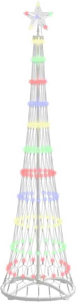 LED Kalėdų medis Įvairiaspalvis 51 x 51 x 190 cm metalas