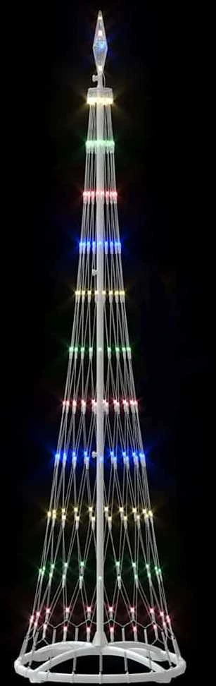 LED Kalėdų medis Įvairiaspalvis 51 x 51 x 190 cm metalas