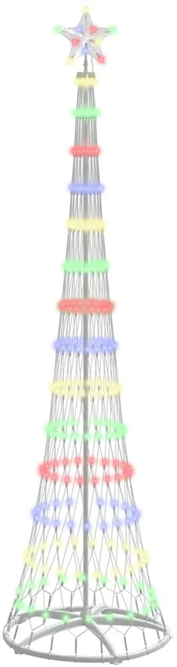 LED Kalėdų medis Įvairiaspalvis 250 cm metalas