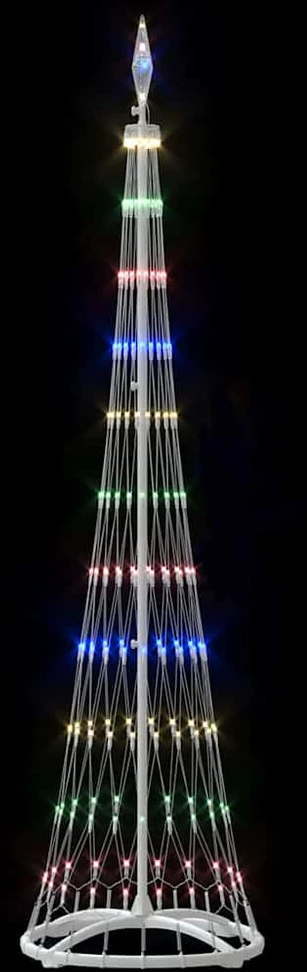 LED Kalėdų medis Įvairiaspalvis 51 x 51 x 190 cm metalas