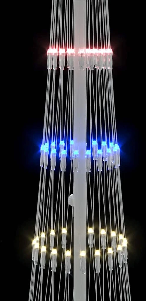 LED Kalėdų medis Įvairiaspalvis 51 x 51 x 190 cm metalas