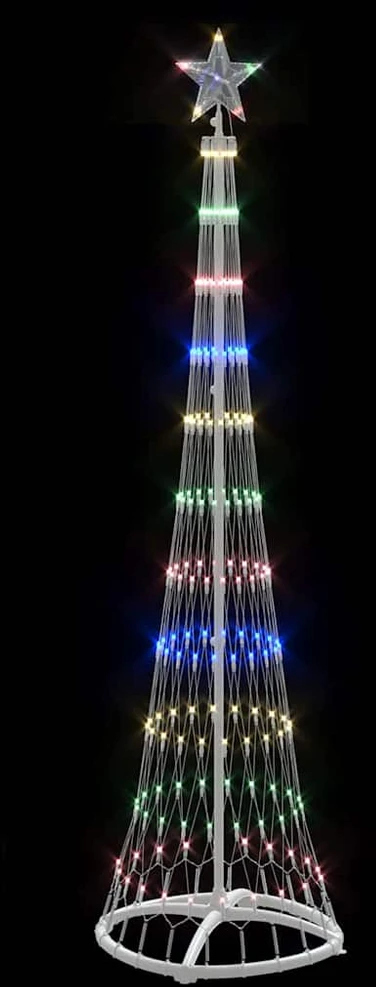 LED Kalėdų medis Įvairiaspalvis 51 x 51 x 190 cm metalas