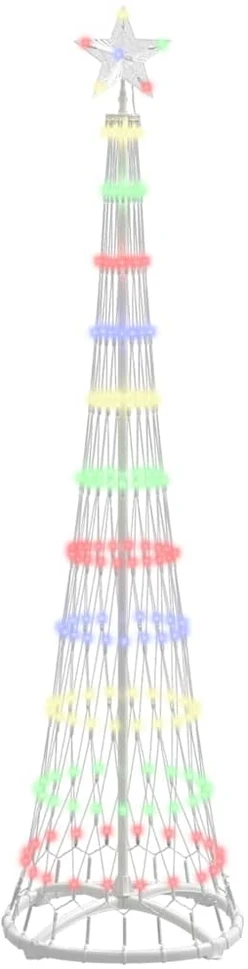 LED Kalėdų medis Įvairiaspalvis 51 x 51 x 190 cm metalas