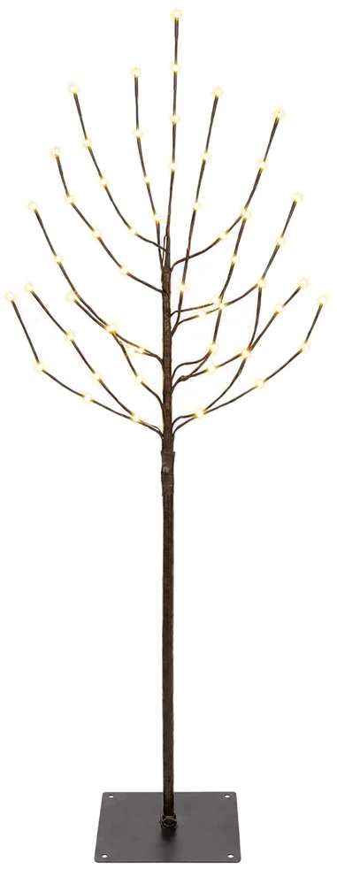 LED Kalėdų medis Juoda 120 cm Plienas 100 LED