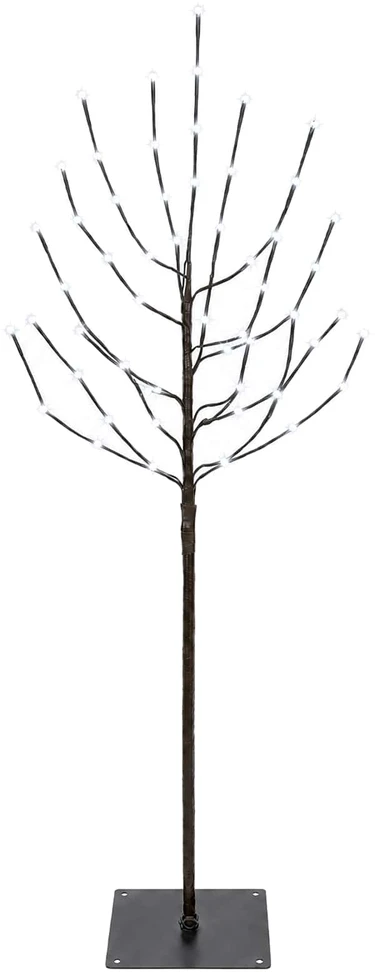 LED Kalėdų medis Juoda 120 cm Plienas 100 LED