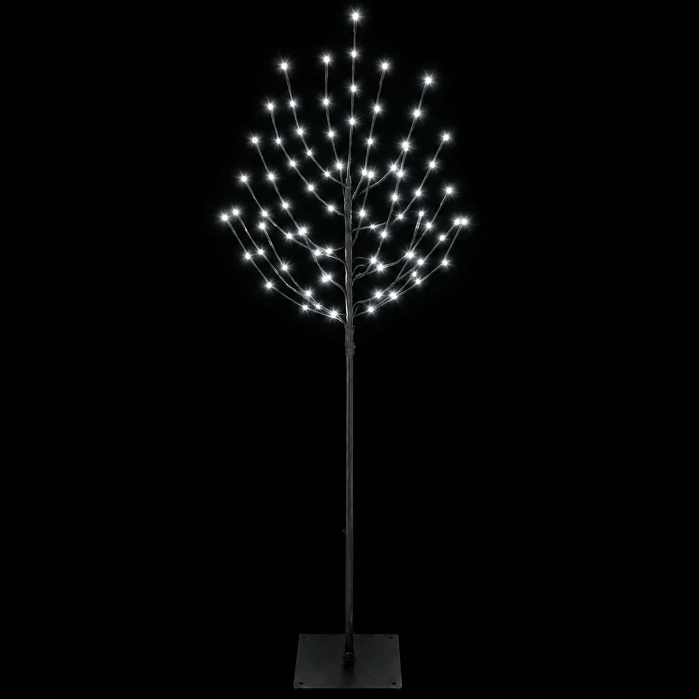 LED Kalėdų medis Juoda 150 cm Plienas 140 LED