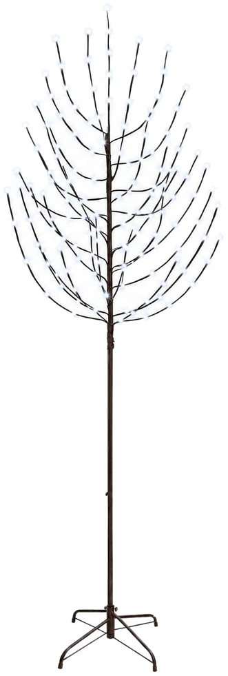 LED Kalėdų medis Juoda 210 cm Plienas 180 LED