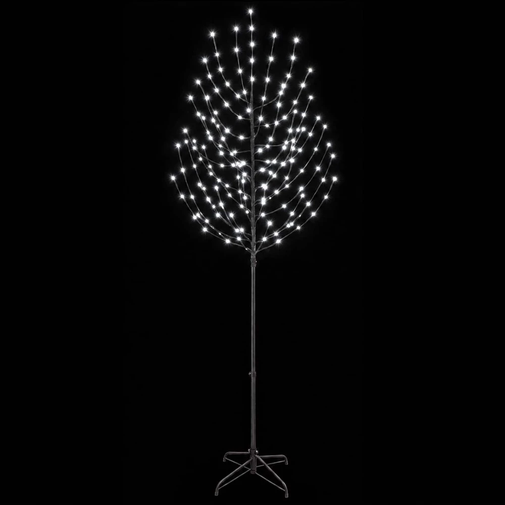 LED Kalėdų medis Juoda 240 cm Plienas 220 LED