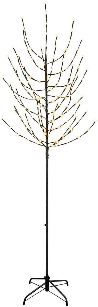 LED Kalėdų medis Juoda 47 x 210 cm Plienas 180 LED