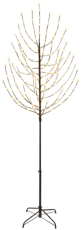 LED Kalėdų medis Juoda 47 x 240 cm Plienas 220 LED