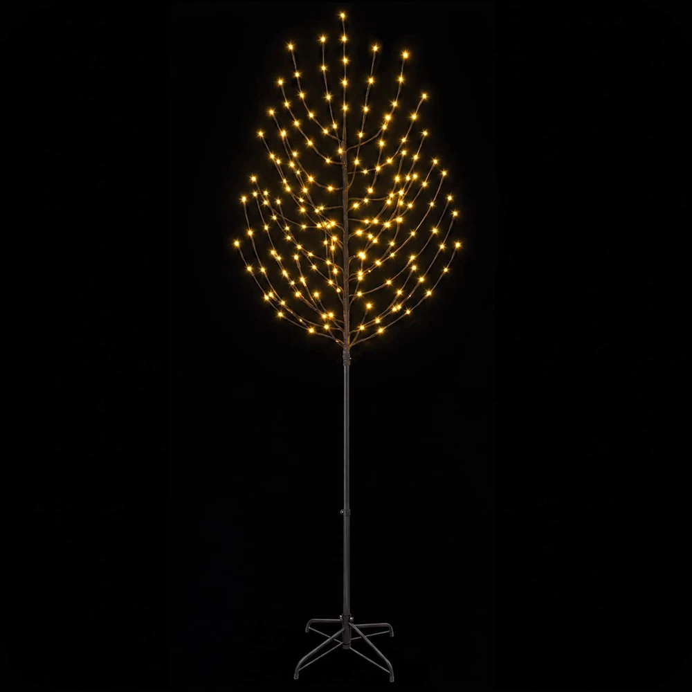 LED Kalėdų medis Juoda 47 x 240 cm Plienas 220 LED