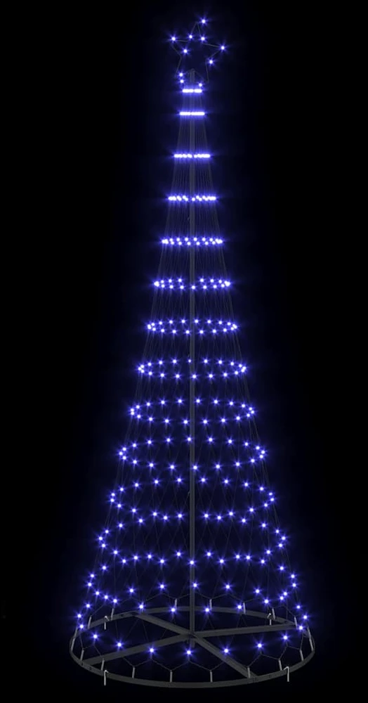 LED Kalėdų medis Mėlyna 250 cm metalas