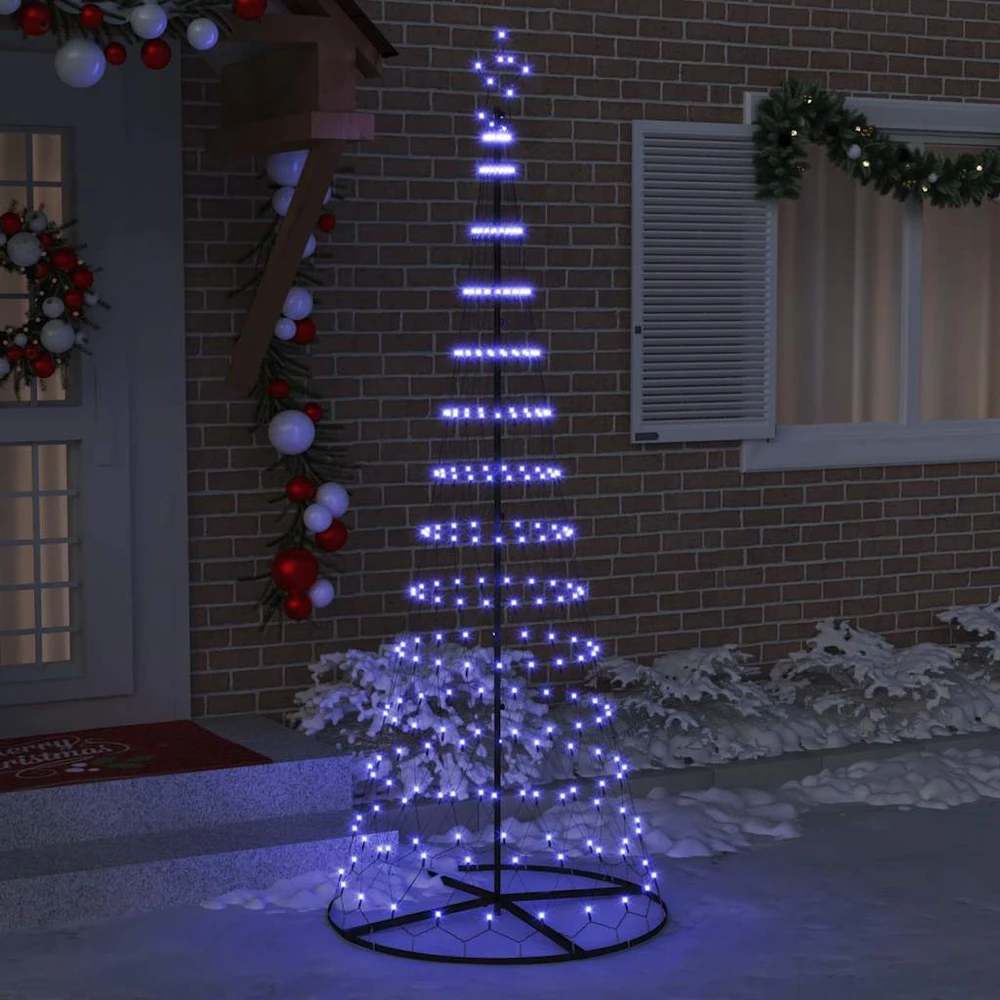 LED Kalėdų medis Mėlyna 250 cm metalas