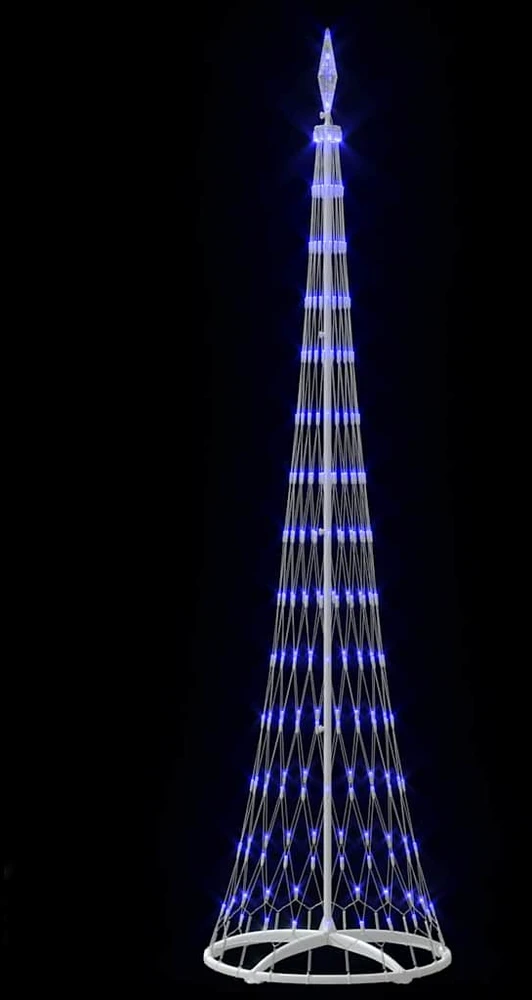LED Kalėdų medis Mėlyna 250 cm metalas