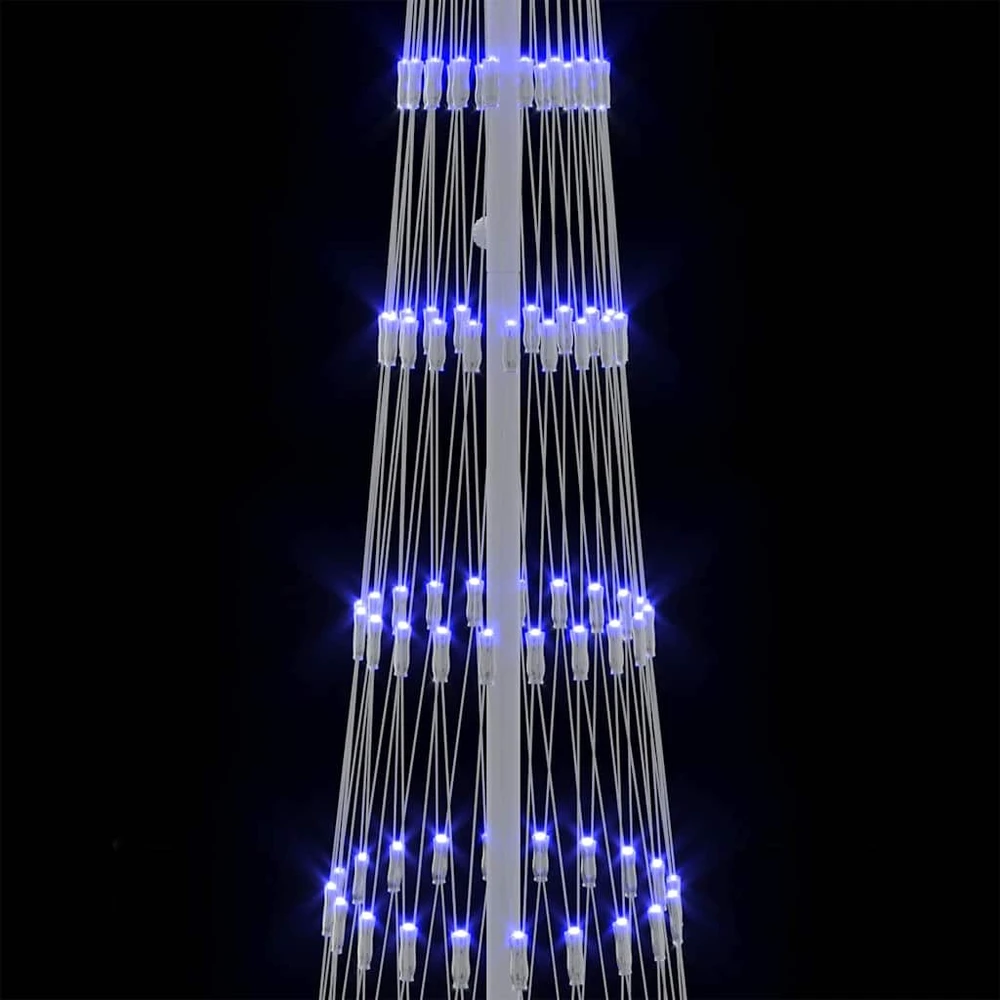LED Kalėdų medis Mėlyna 250 cm metalas