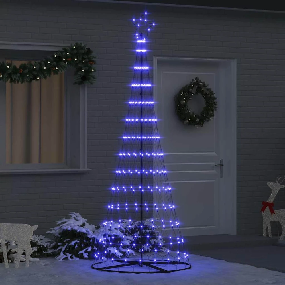 LED Kalėdų medis Mėlyna 250 cm metalas