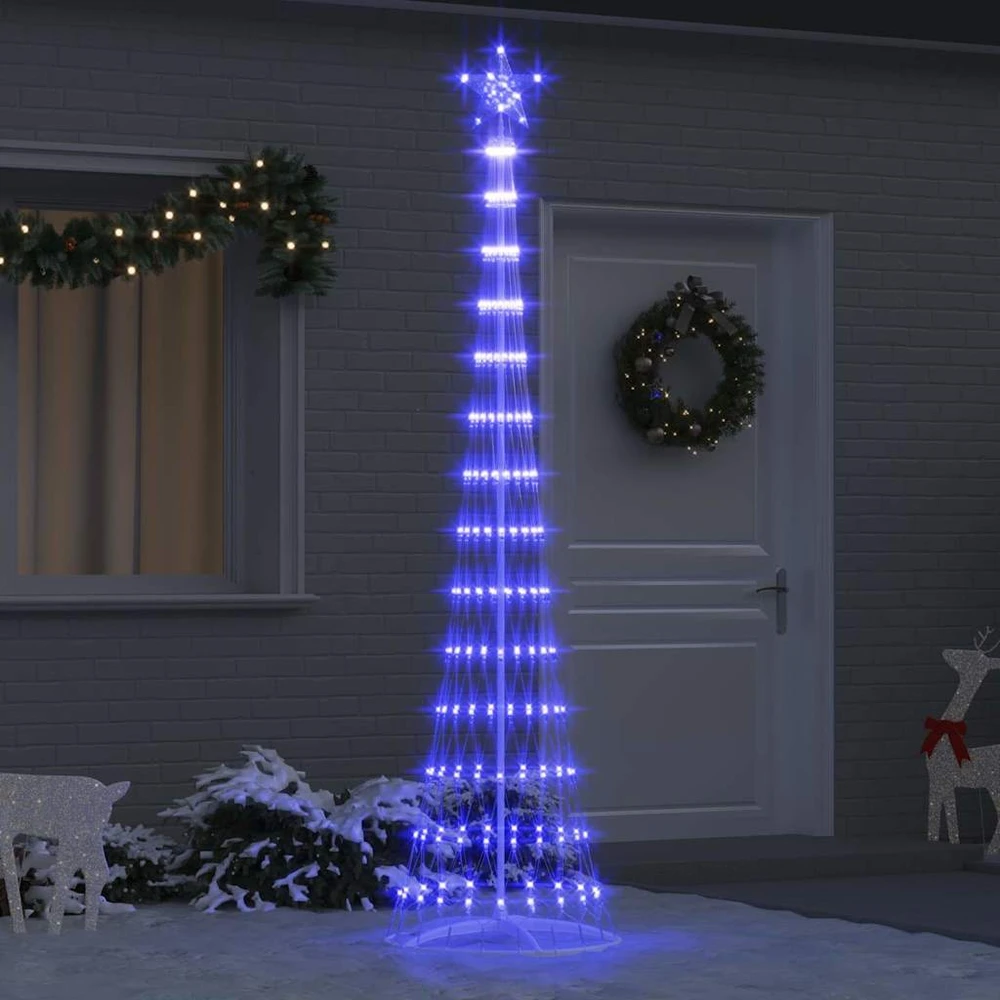 LED Kalėdų medis Mėlyna 250 cm metalas