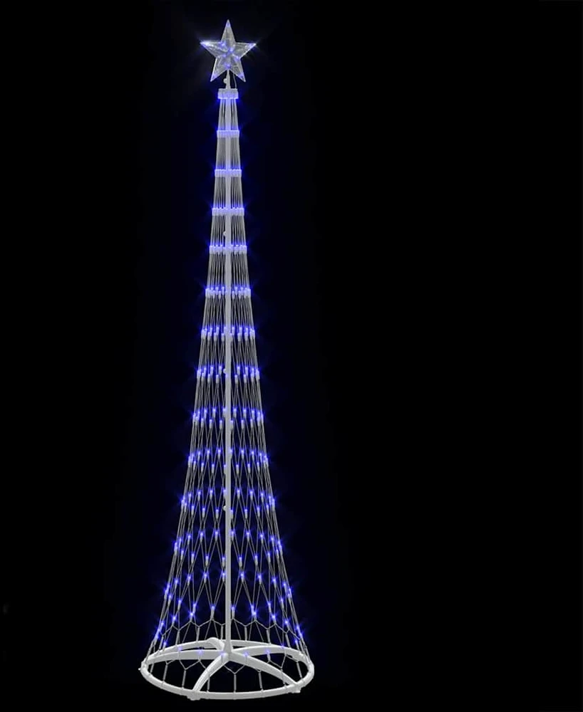 LED Kalėdų medis Mėlyna 250 cm metalas