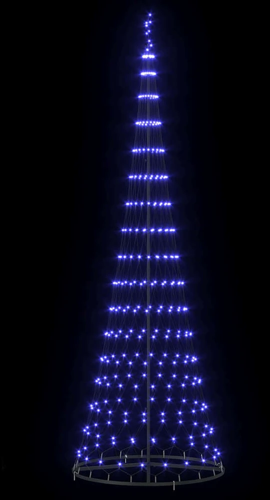 LED Kalėdų medis Mėlyna 300 cm metalas