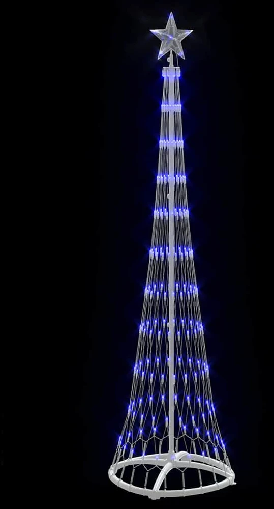 LED Kalėdų medis Mėlyna 51 x 51 x 190 cm metalas
