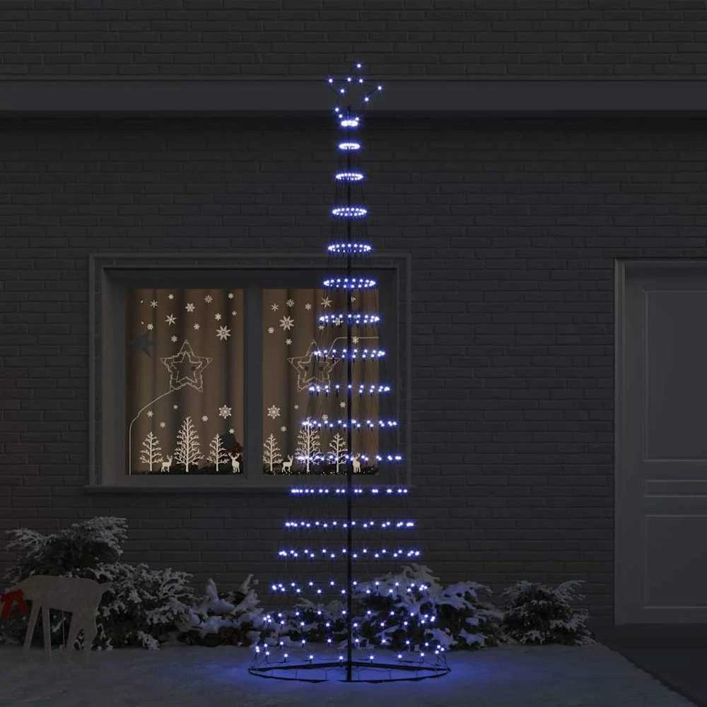 LED Kalėdų medis Mėlyna 302,5 cm metalas