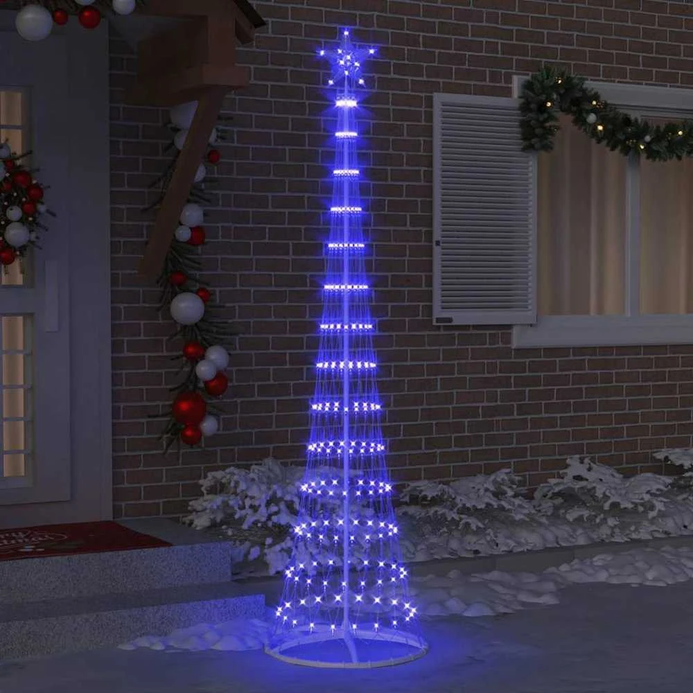 LED Kalėdų medis Mėlyna 250 cm metalas