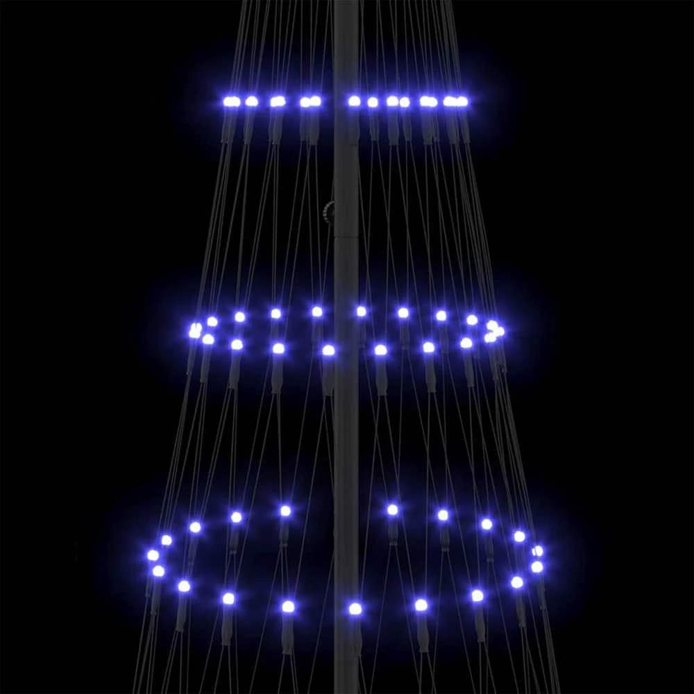 LED Kalėdų medis Mėlyna 250 cm metalas