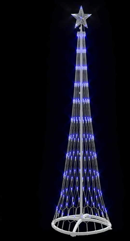 LED Kalėdų medis Mėlyna 51 x 51 x 190 cm metalas