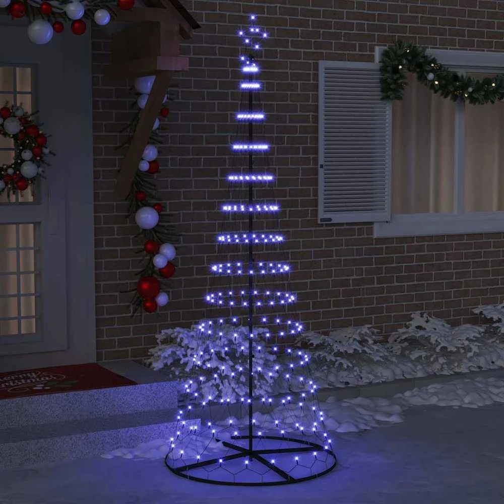 LED Kalėdų medis Mėlyna 250 cm metalas