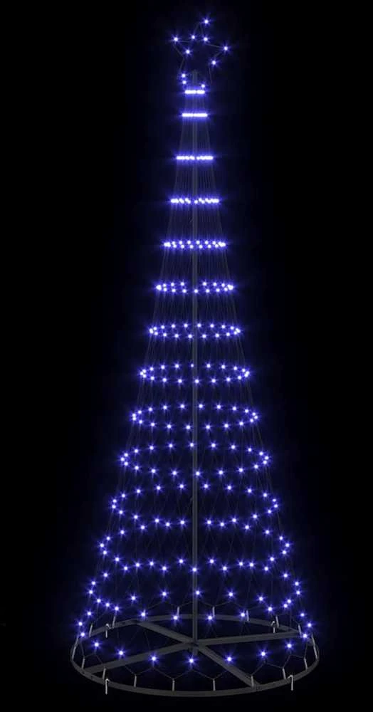 LED Kalėdų medis Mėlyna 250 cm metalas