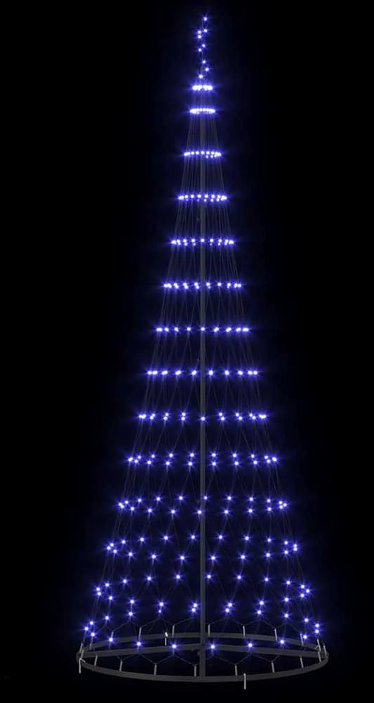 LED Kalėdų medis Mėlyna 250 cm metalas