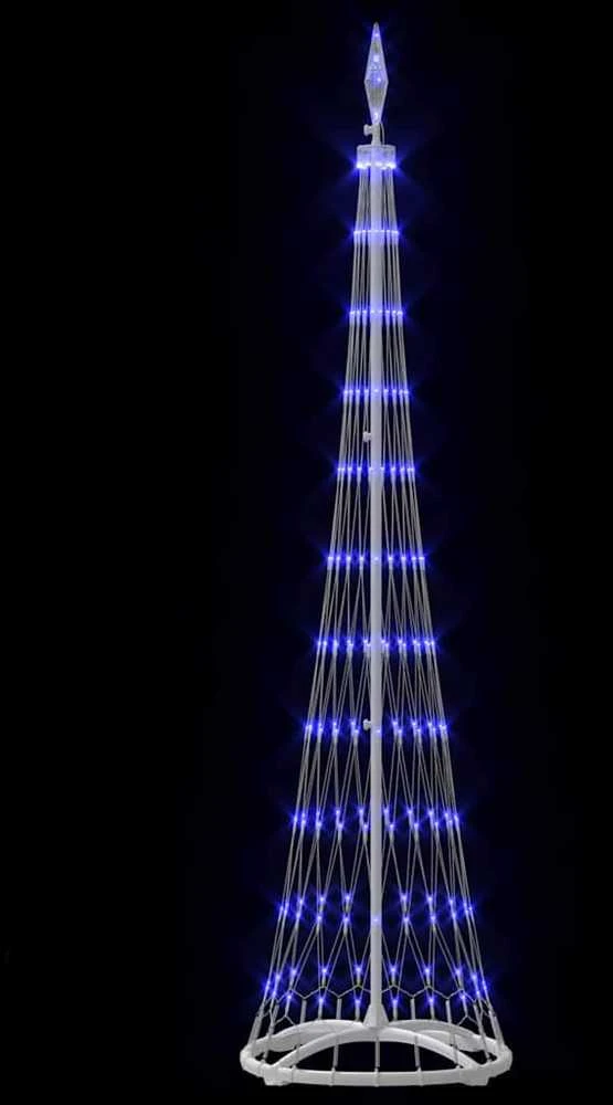 LED Kalėdų medis Mėlyna 51 x 51 x 190 cm metalas