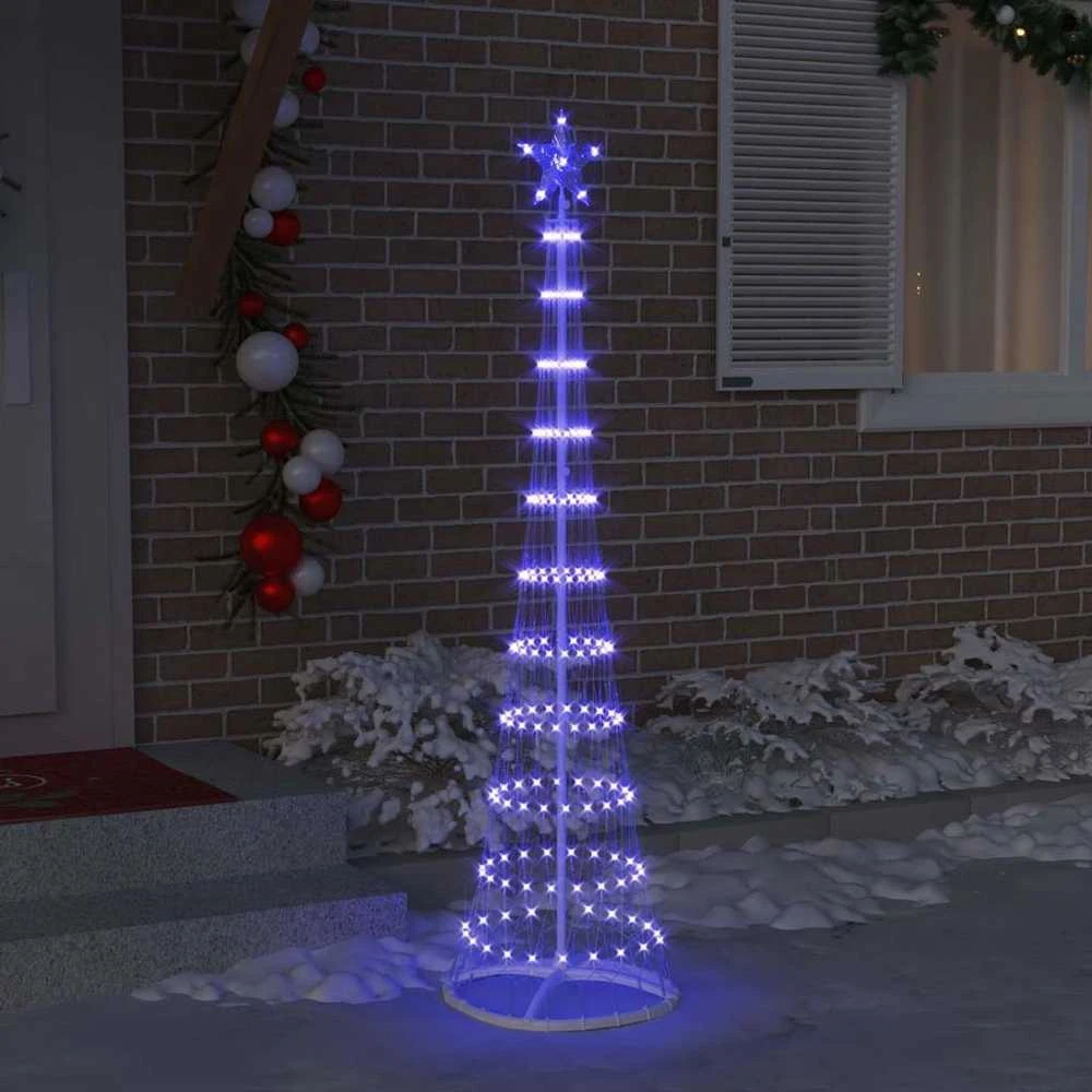 LED Kalėdų medis Mėlyna 51 x 51 x 190 cm metalas