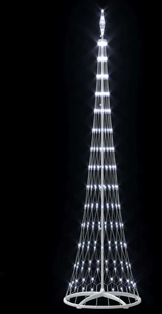 LED Kalėdų medis Šalta balta 250 cm metalas