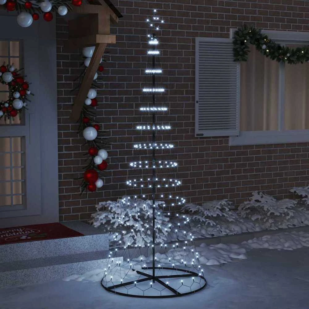 LED Kalėdų medis Šalta balta 250 cm metalas