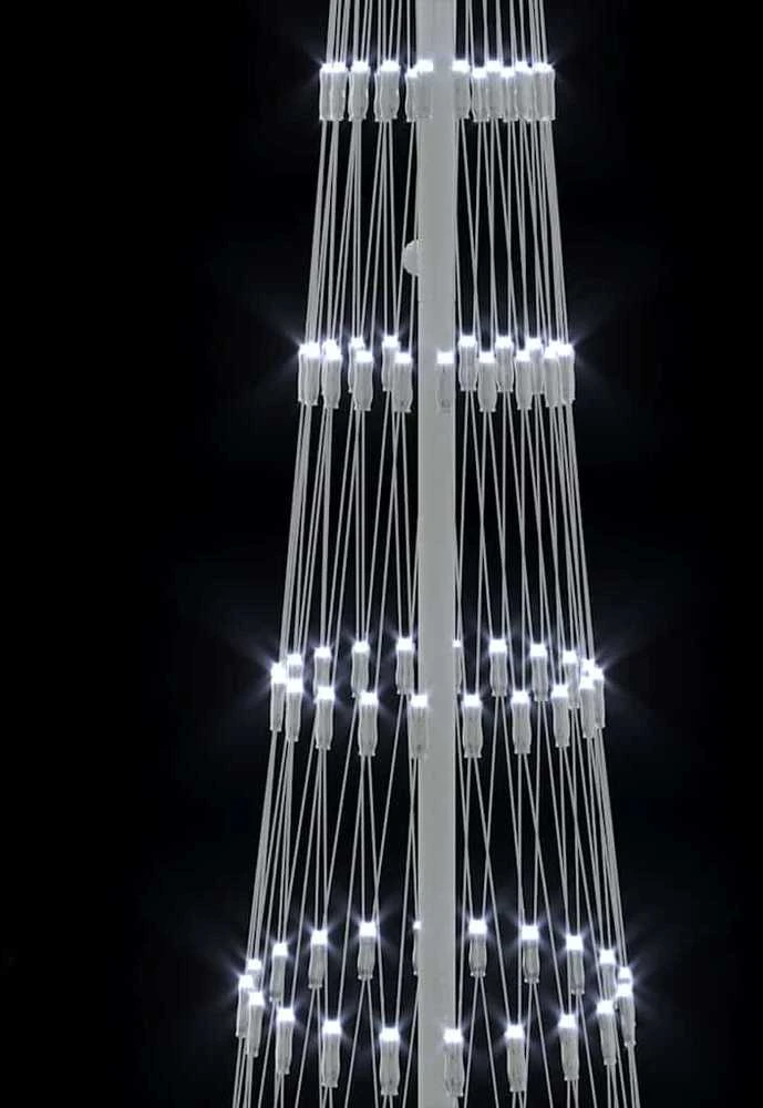 LED Kalėdų medis Šalta balta 250 cm metalas