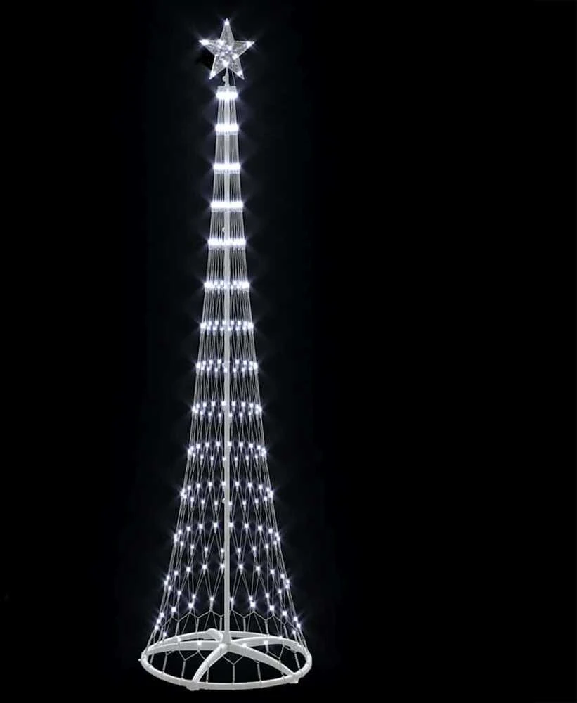LED Kalėdų medis Šalta balta 250 cm metalas